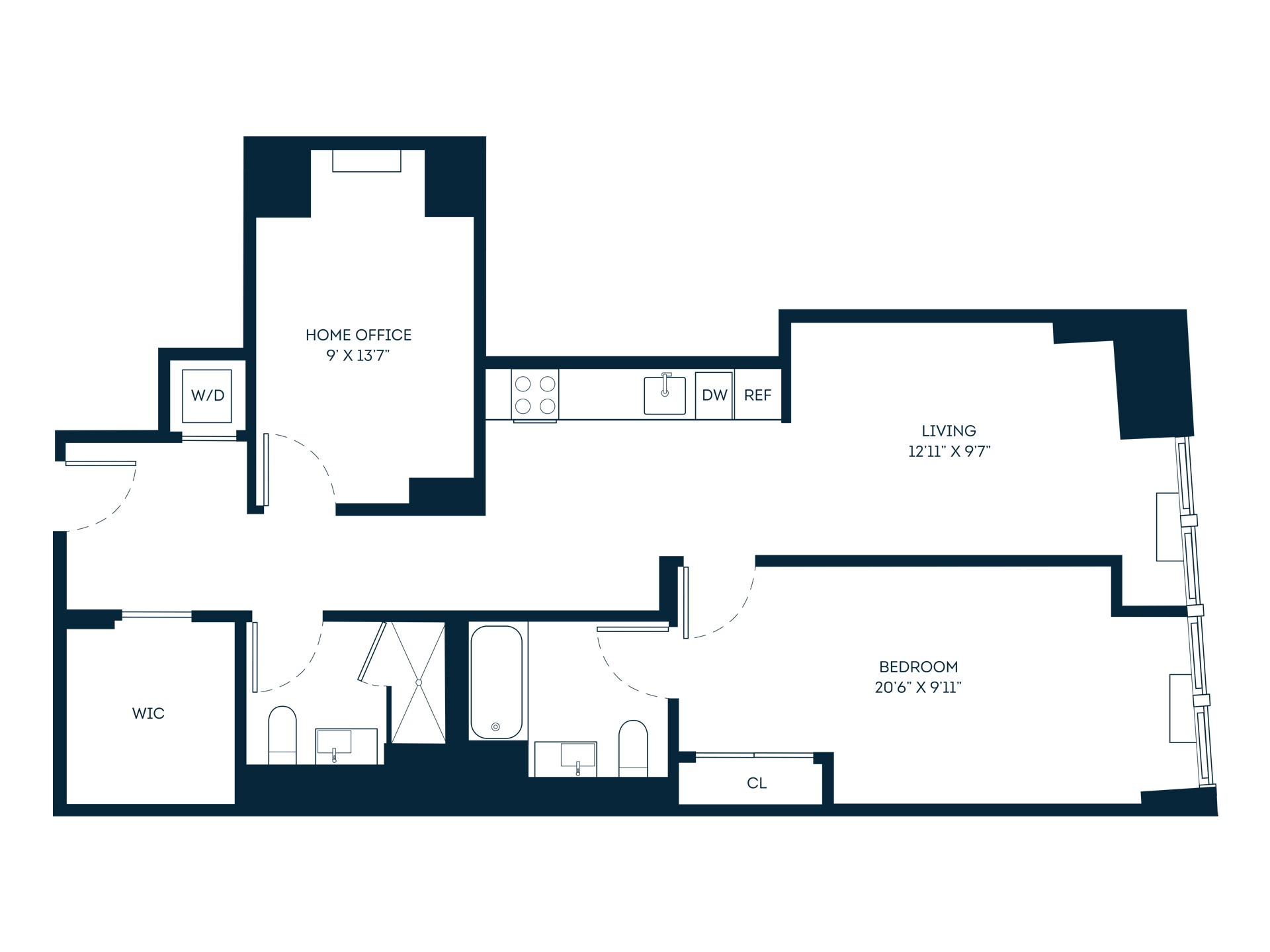 Floor plan layout diagram for 20ba20I